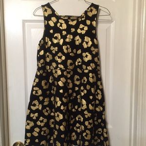 Total Girl Glitter Gold Dress